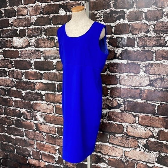 Miss Cristina Dress Cobalt Blue Sleeveless Midi Size 3XL - Picture 6 of 13